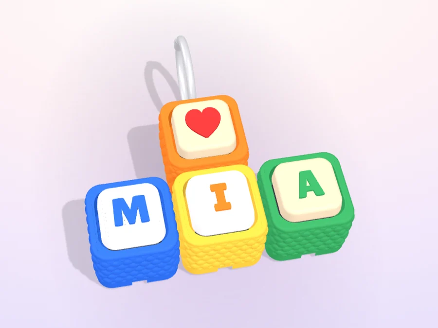Name Clicker Keychain
