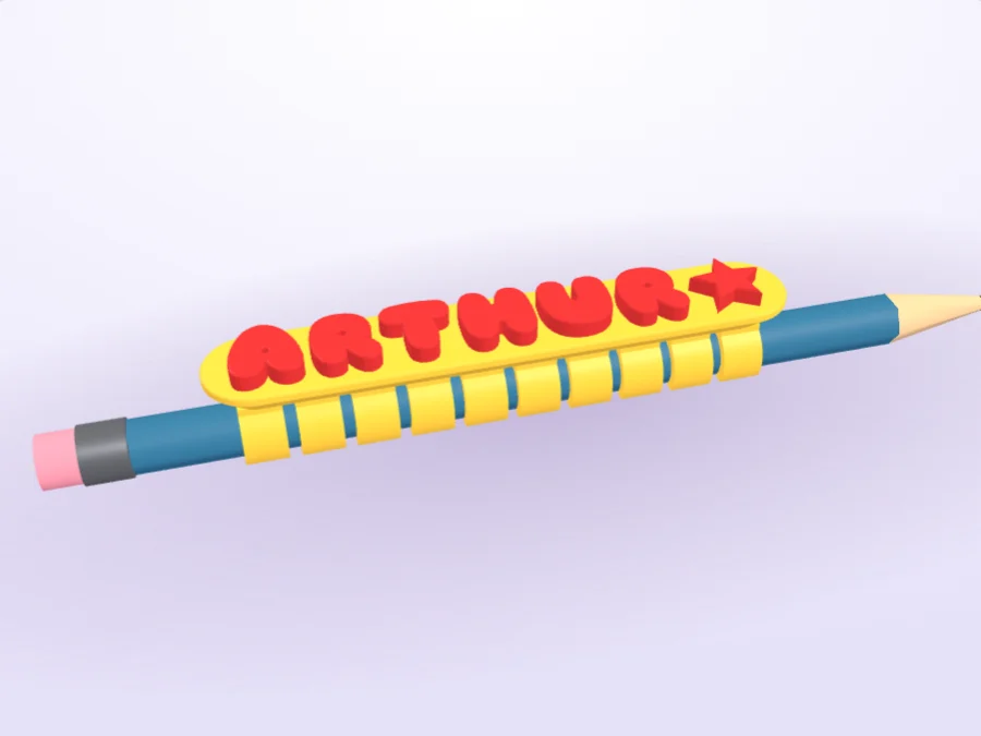 Name Clip for Pencils & Pens