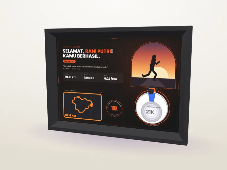 Running Medal Display